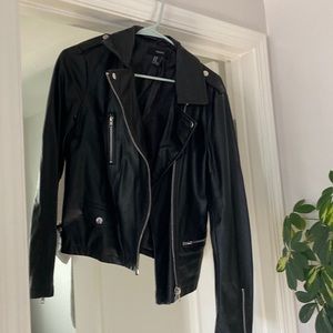 Faux leather jacket